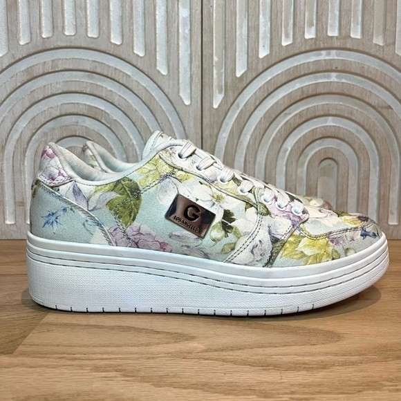 G by Guess Shoes - G by Guess Floral Rigster 3 Platform Sneakers